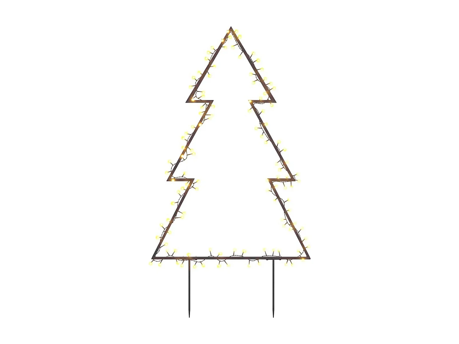 Décoration lumineuse arbre de Noël avec piquets 115 LED 90 cm