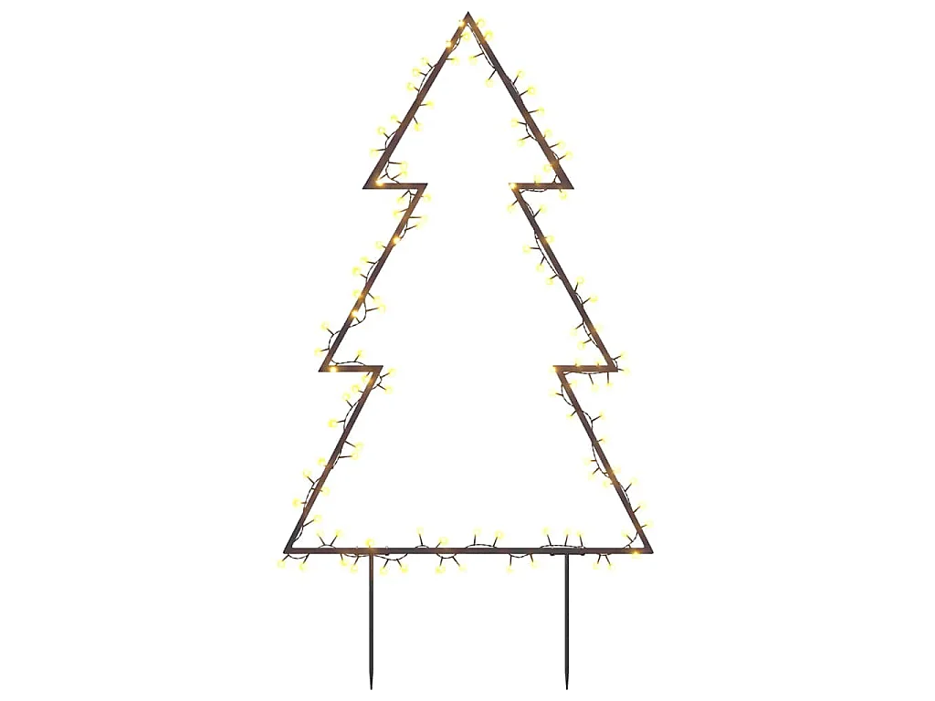 Décoration lumineuse arbre de Noël avec piquets 115 LED 90 cm
