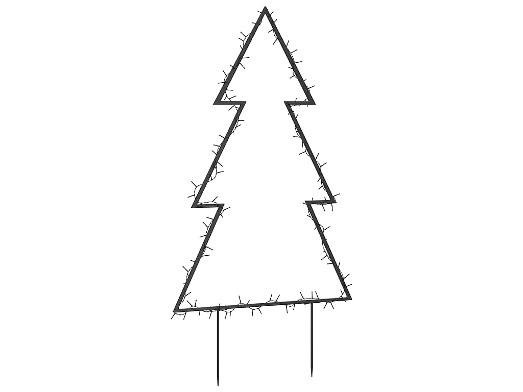 Décoration lumineuse arbre de Noël avec piquets 115 LED 90 cm