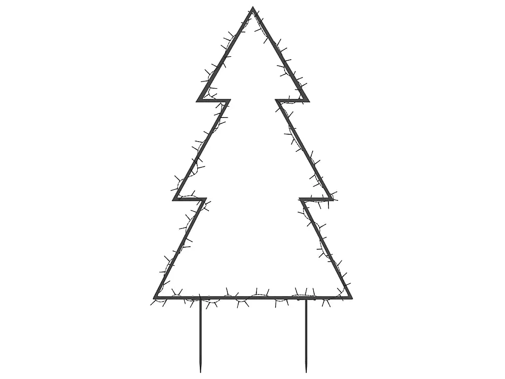 Décoration lumineuse arbre de Noël avec piquets 115 LED 90 cm