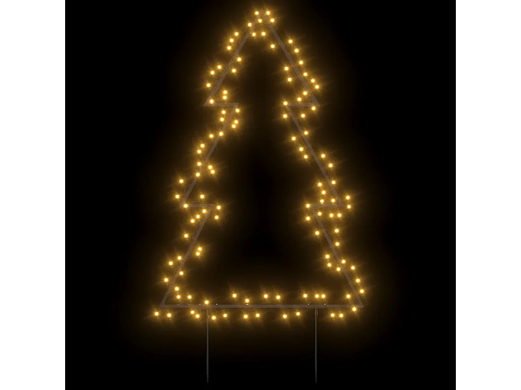 Árbol de Navidad luces decorativas con estacas 115 LED 90 cm