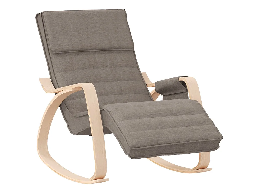 Chaise à bascule Taupe Tissu
