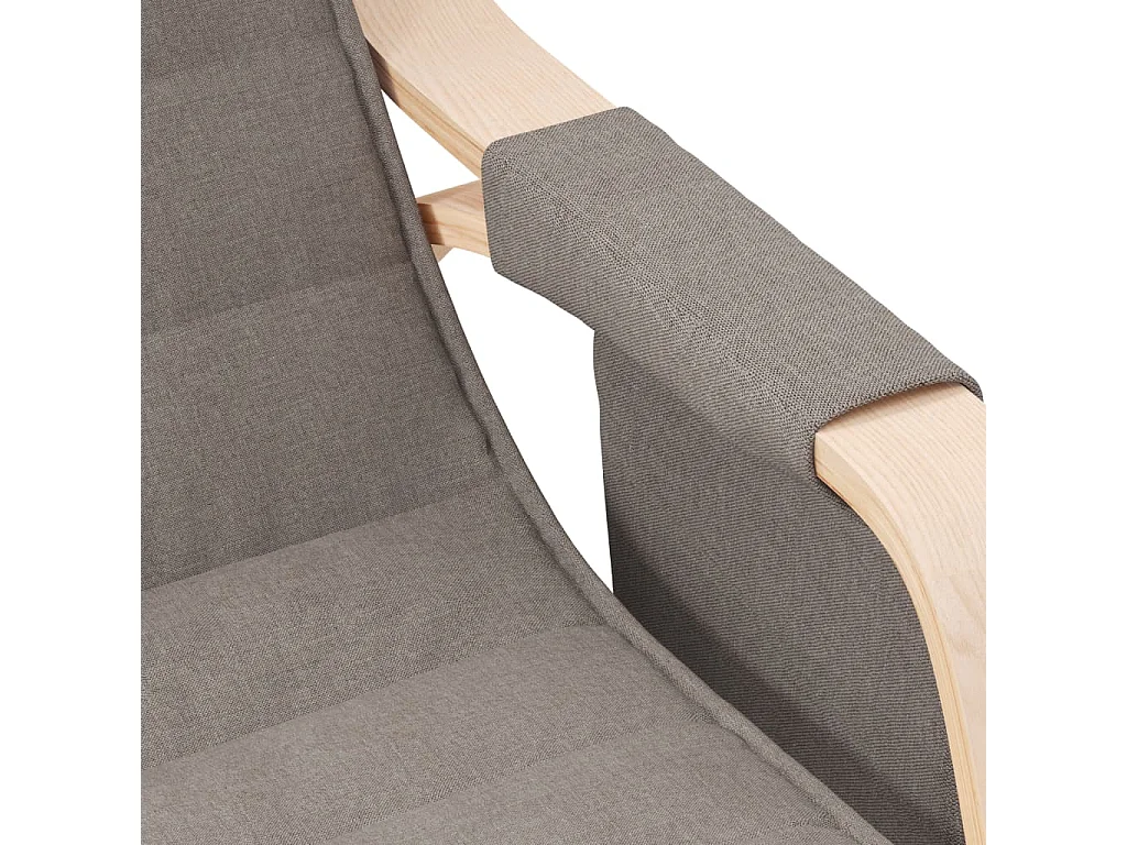 Chaise à bascule Taupe Tissu