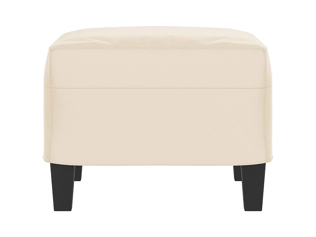 Fußhocker Beige 60x50x41 cm Mikrofasergewebe