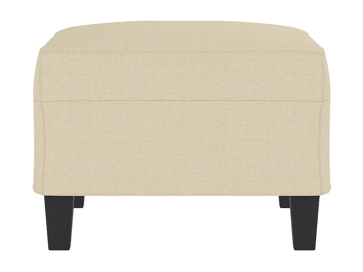 Apoio de pés 70x55x41 cm tecido cor creme