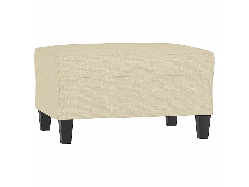 Repose-pied Crème 70x55x41 cm Tissu