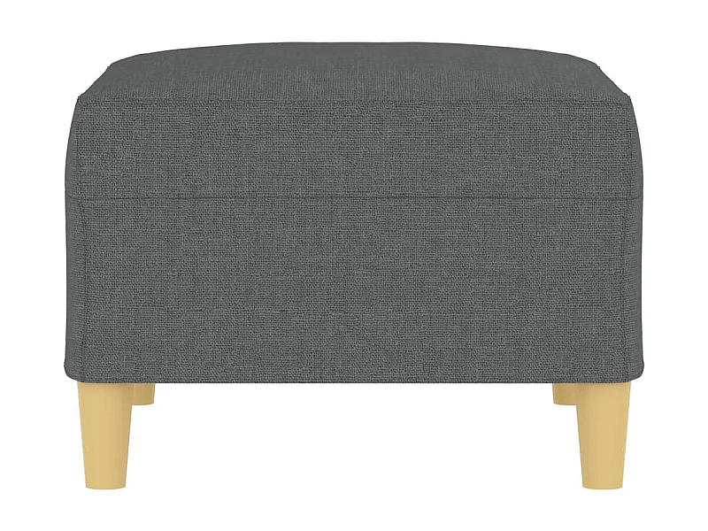 Voetenbank 70x55x41 cm stof donkergrijs