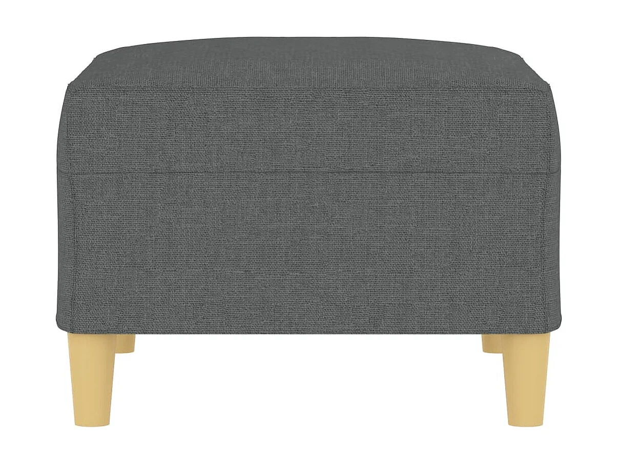 Repose-pied Gris foncé 70x55x41 cm Tissu