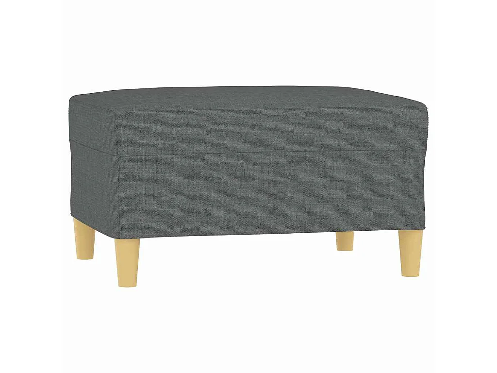 Poggiapiedi Grigio Scuro 70x55x41 cm in Tessuto