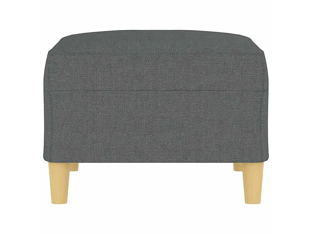 Poggiapiedi Grigio Scuro 70x55x41 cm in Tessuto