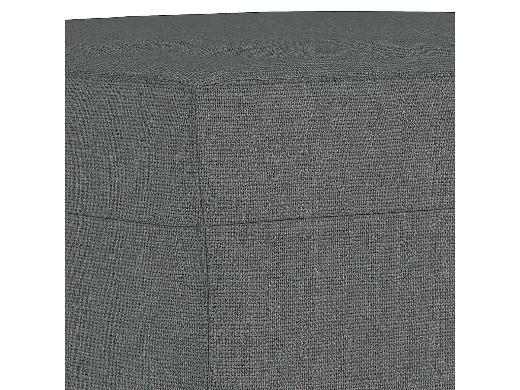Poggiapiedi Grigio Scuro 70x55x41 cm in Tessuto