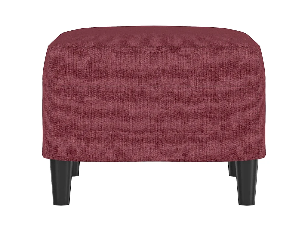 Repose-pied Rouge bordeaux 60x50x41 cm Tissu