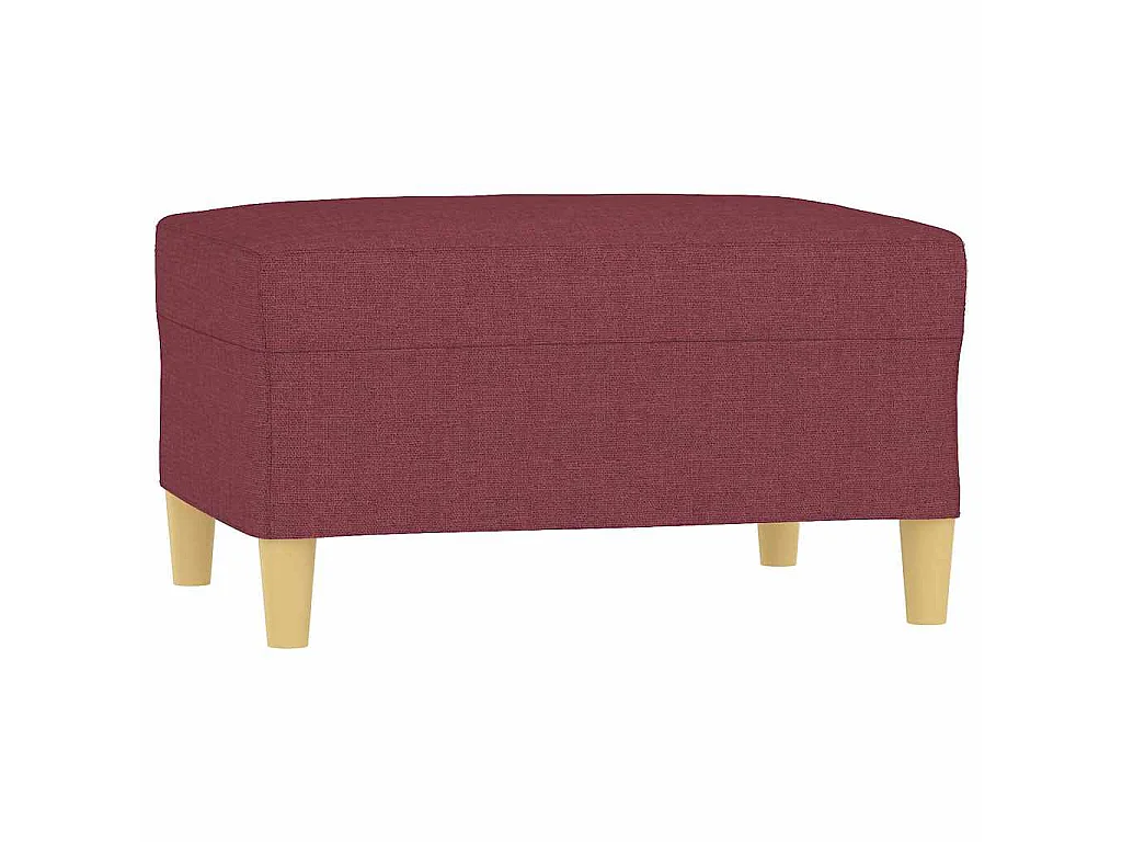 Repose-pied Rouge bordeaux 70x55x41 cm Tissu