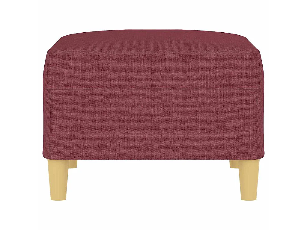 Repose-pied Rouge bordeaux 70x55x41 cm Tissu