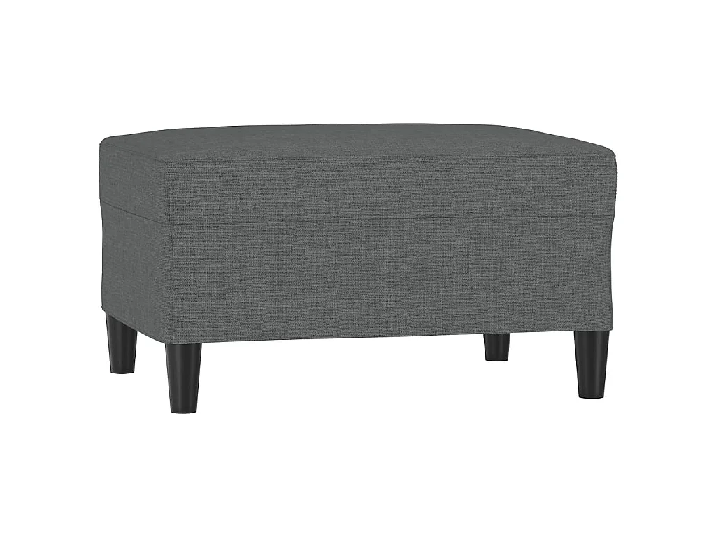 Poggiapiedi Grigio Scuro 70x55x41 cm in Tessuto