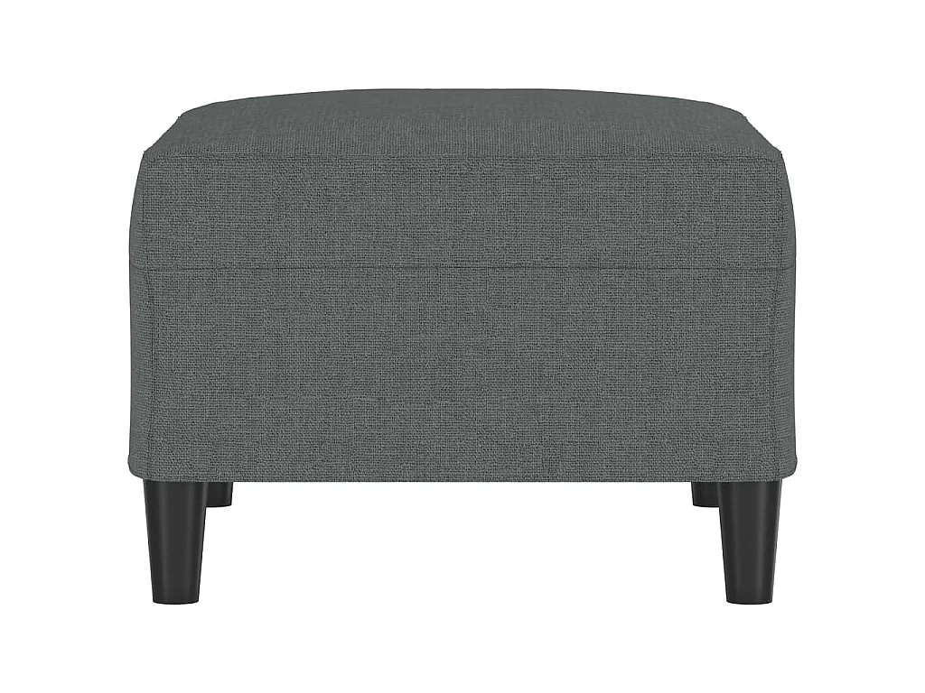 Poggiapiedi Grigio Scuro 70x55x41 cm in Tessuto