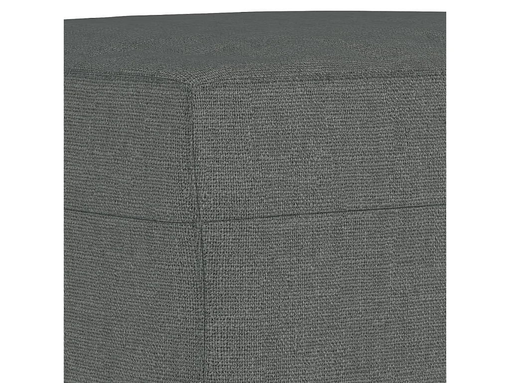 Poggiapiedi Grigio Scuro 70x55x41 cm in Tessuto