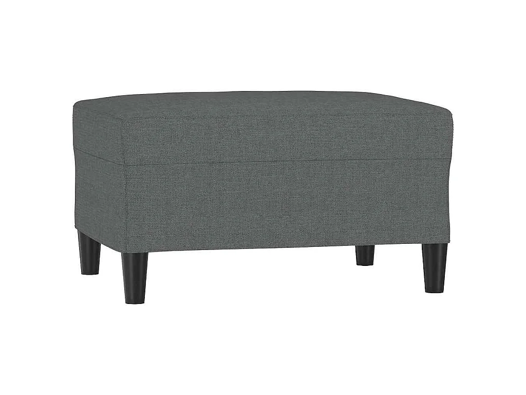 Repose-pied Gris foncé 70x55x41 cm Tissu