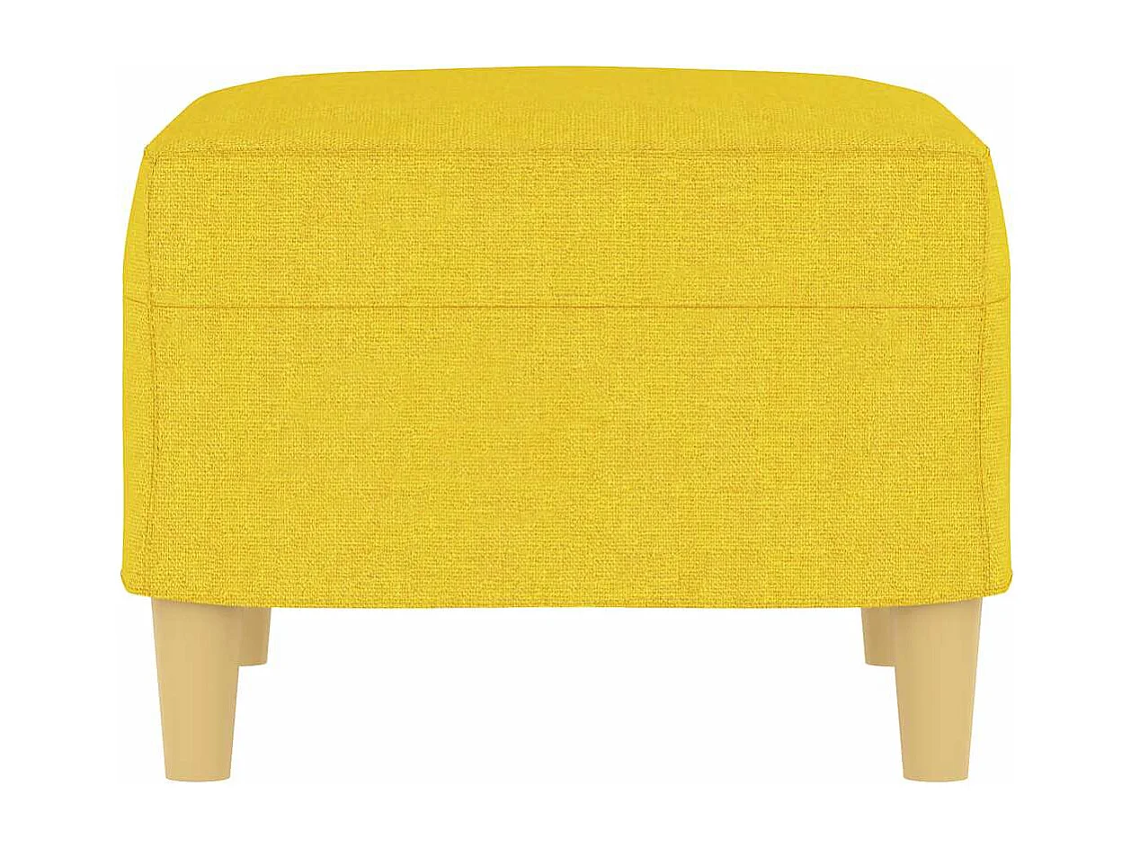 Fußhocker Hellgelb 60x50x41 cm Stoff