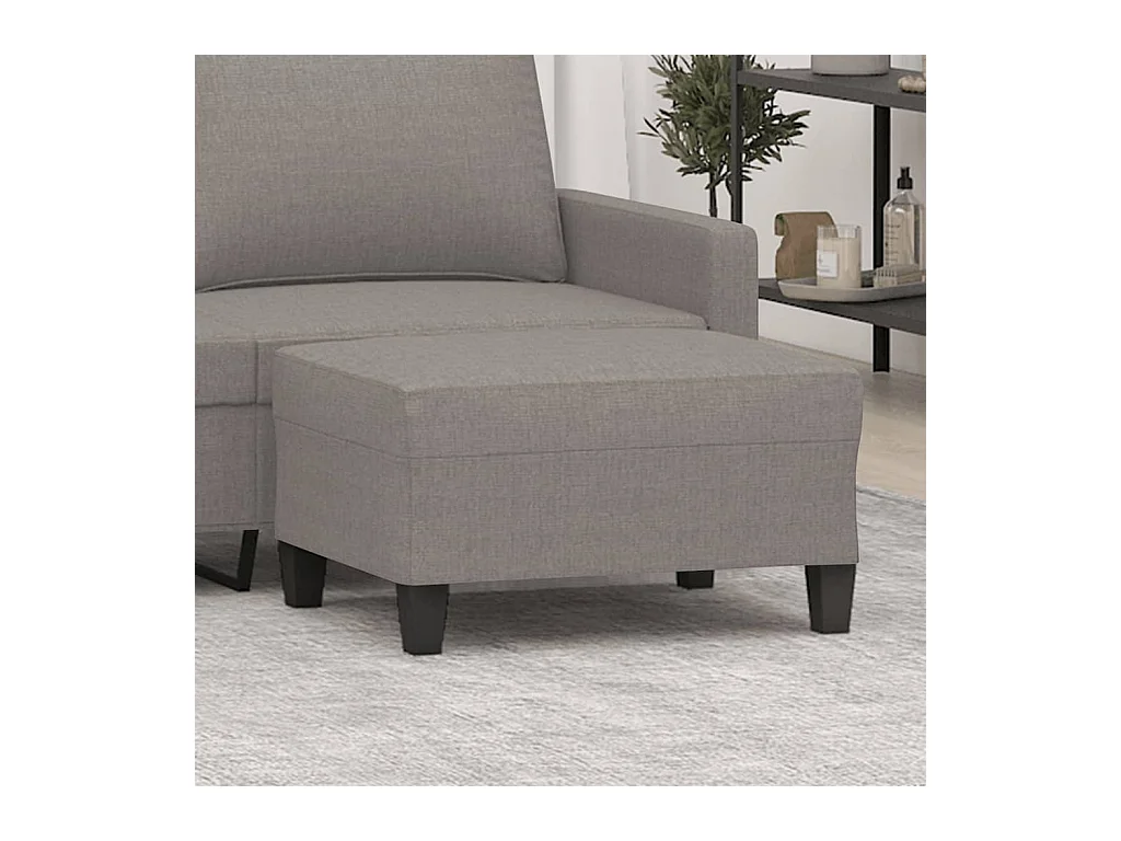Fußhocker Taupe 70x55x41 cm Stoff