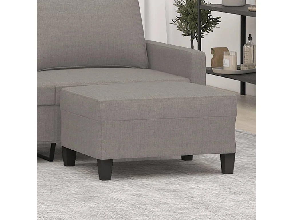 Voetenbank 70x55x41 cm stof taupe