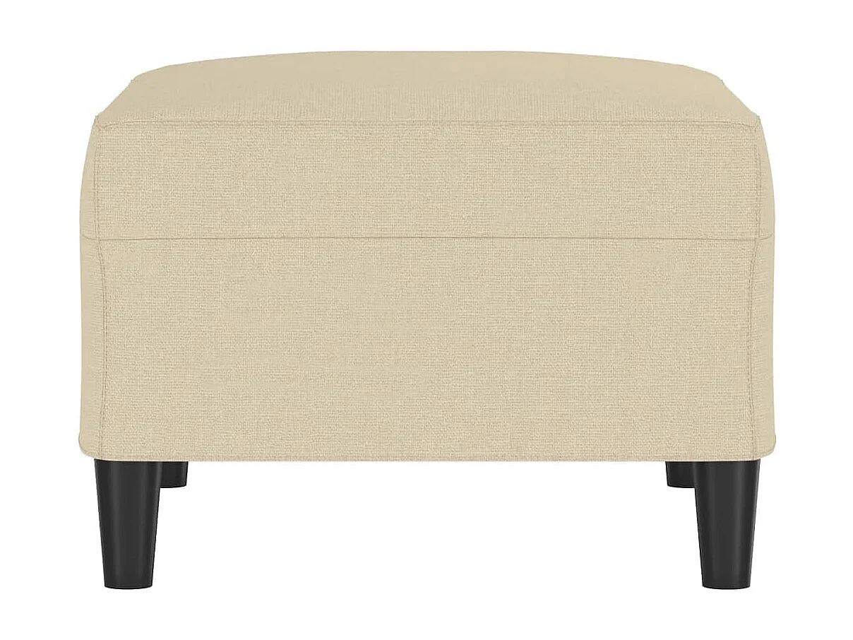 Fußhocker Creme 70x55x41 cm Stoff