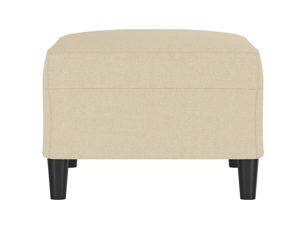 Repose-pied Crème 70x55x41 cm Tissu