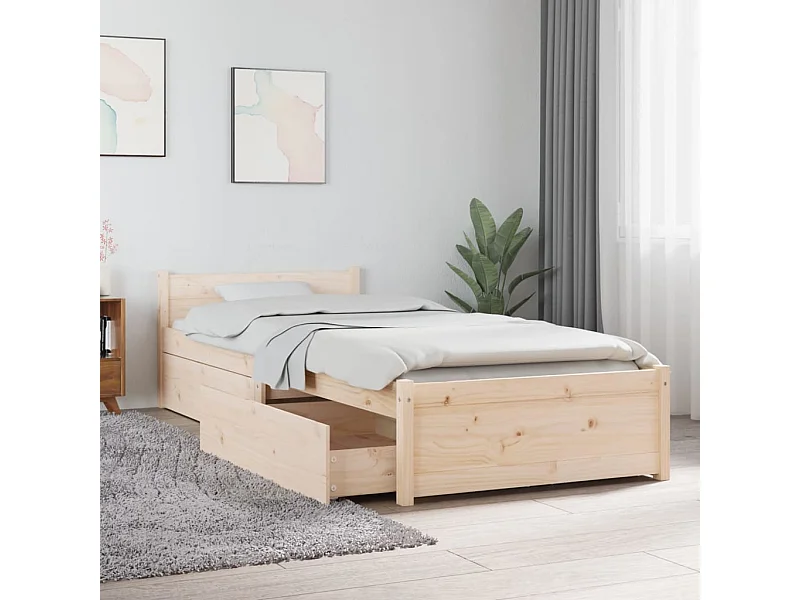 Bedframe met lades 75x190 cm