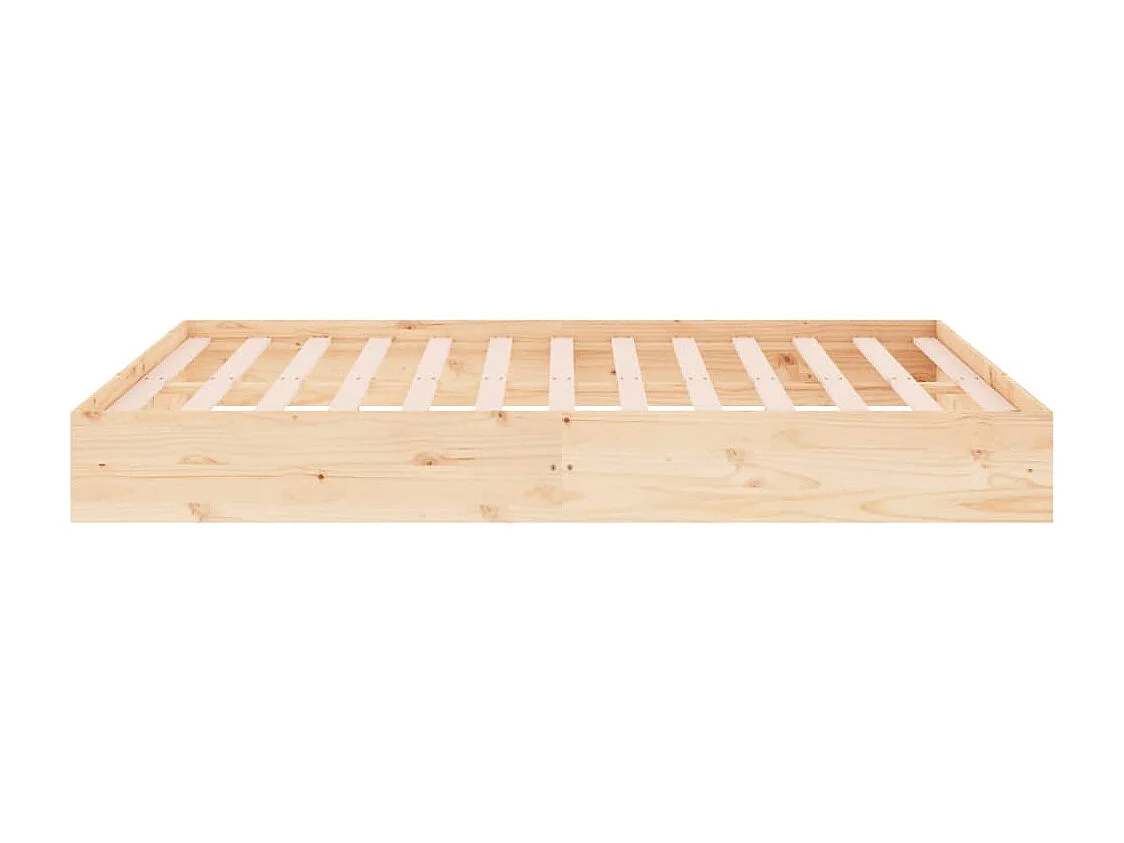 Bedframe zonder matras massief hout 200x200 cm