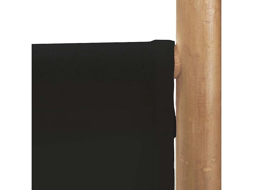 Paravent pliante 4 panneaux 160 cm Bambou et toile