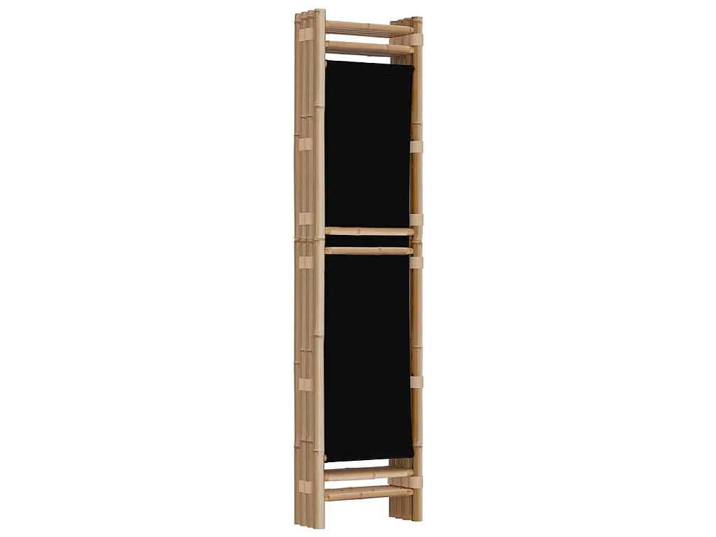 Paravent pliante 4 panneaux 160 cm Bambou et toile