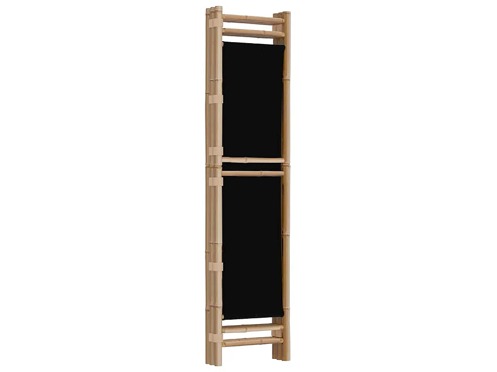 Paravent pliante 3 panneaux 120 cm Bambou et Toile