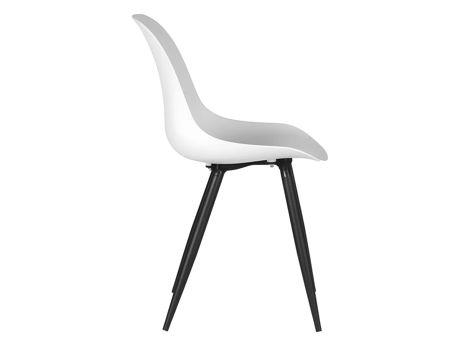 Chaises de salle à manger 2 pcs Monza 46x54x88 cm Blanc