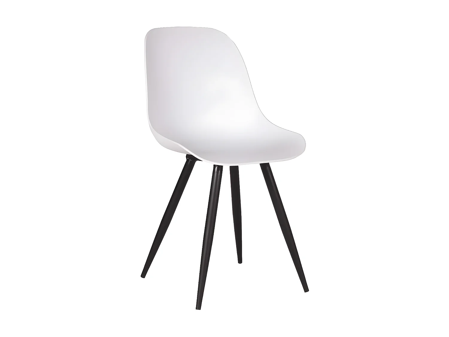 Chaises de salle à manger 2 pcs Monza 46x54x88 cm Blanc