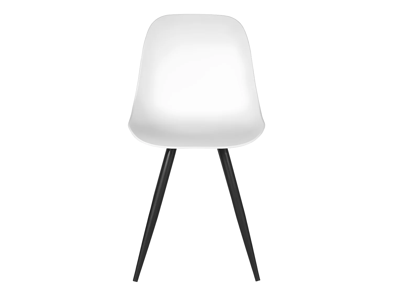 Chaises de salle à manger 2 pcs Monza 46x54x88 cm Blanc