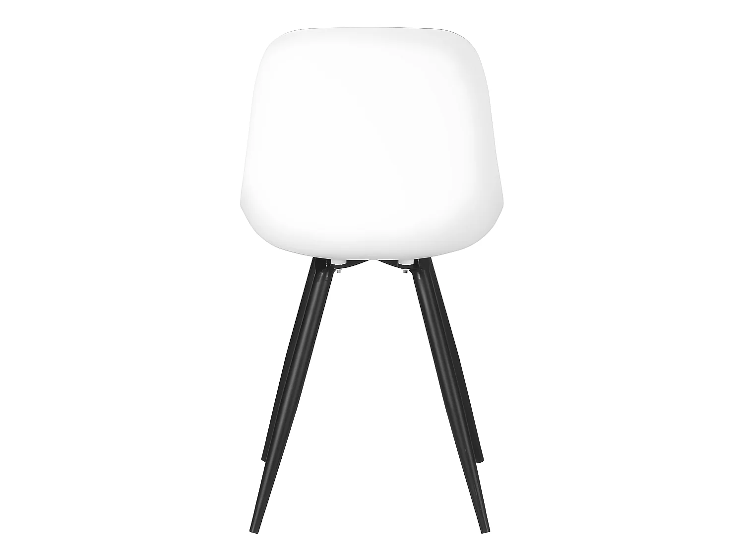 Chaises de salle à manger 2 pcs Monza 46x54x88 cm Blanc