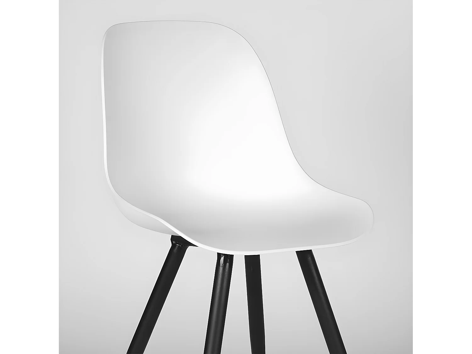 Chaises de salle à manger 2 pcs Monza 46x54x88 cm Blanc