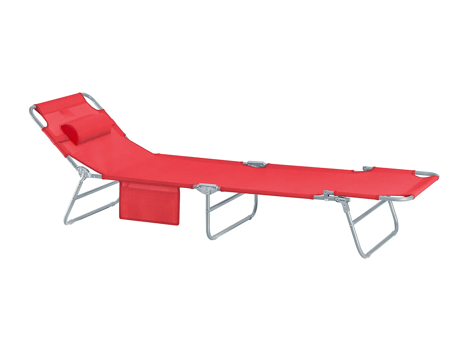 Tumbona inclinable de Acero Plegable con Almohada Playa Piscina Jardín Mecedora OGS35-R SoBuy ES