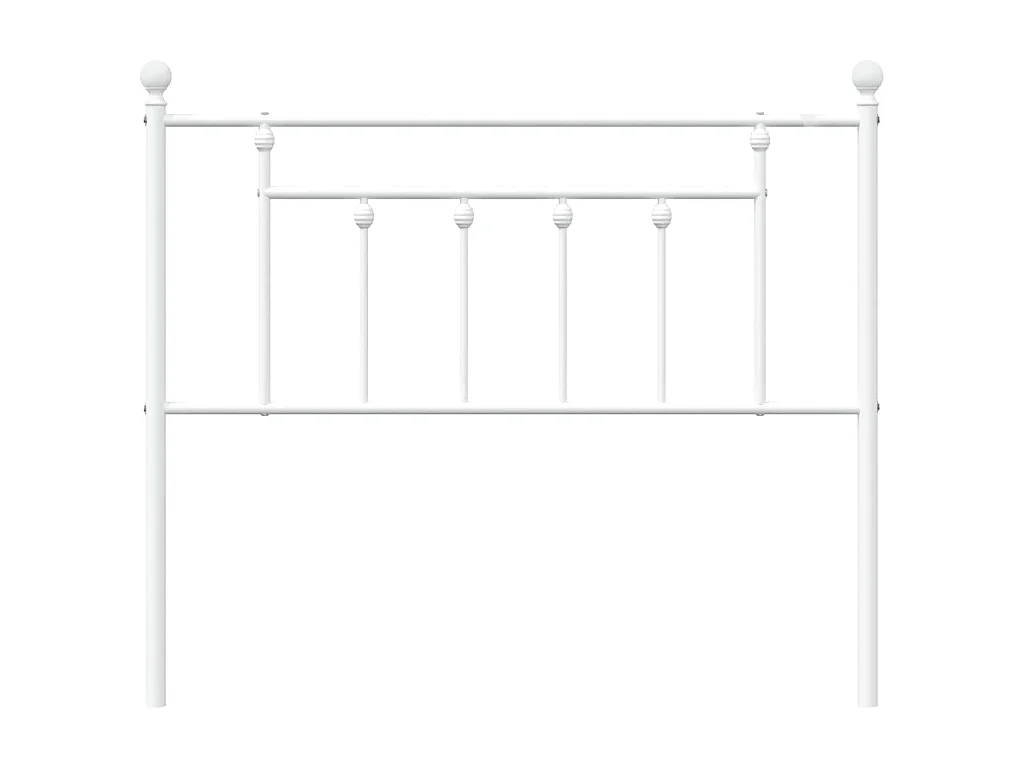 Vervangend hoofdbord 107 cm metaal wit