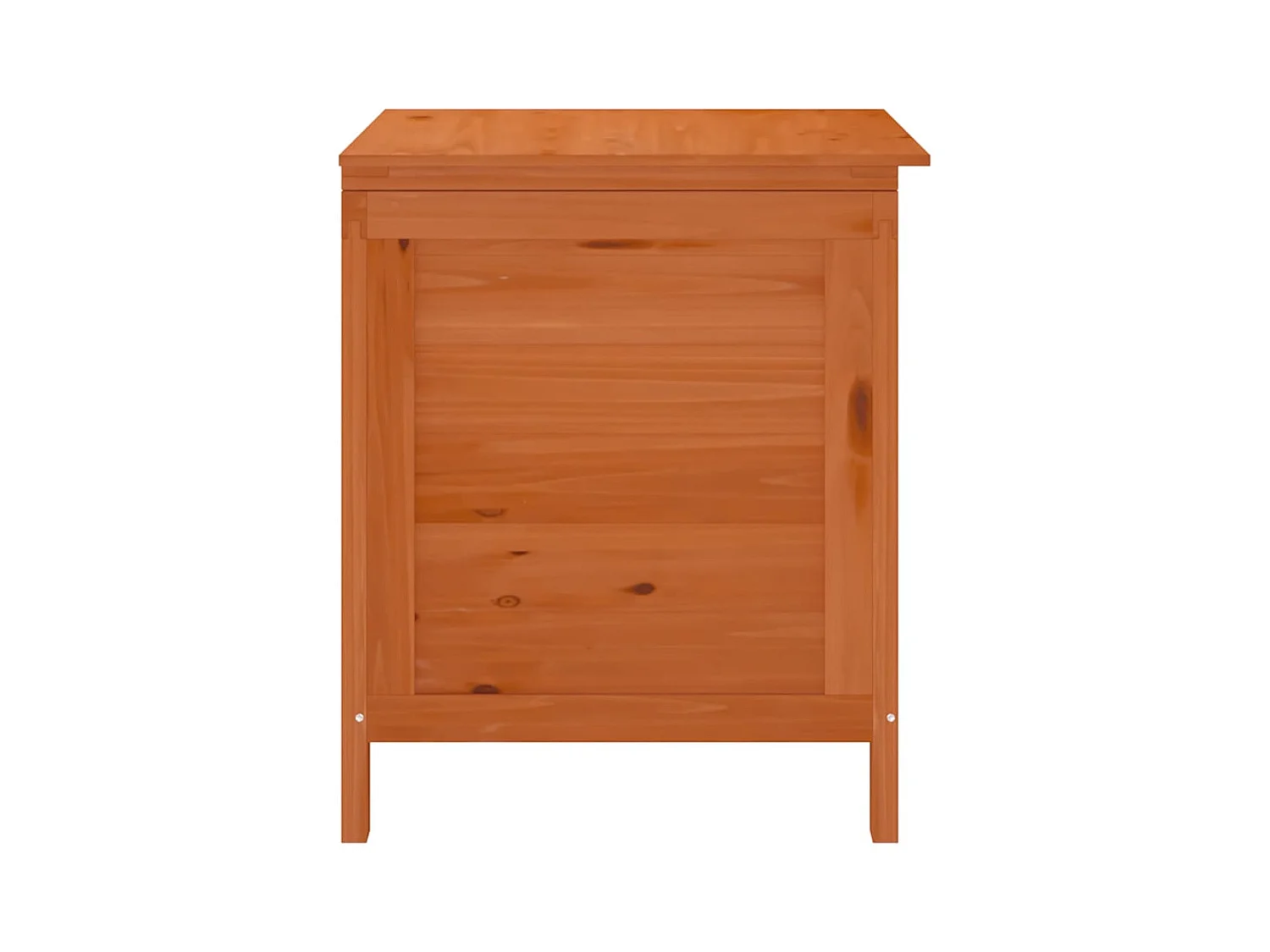 Caixa de arrumação p/ jardim 50x49x56,5cm abeto maciço castanho