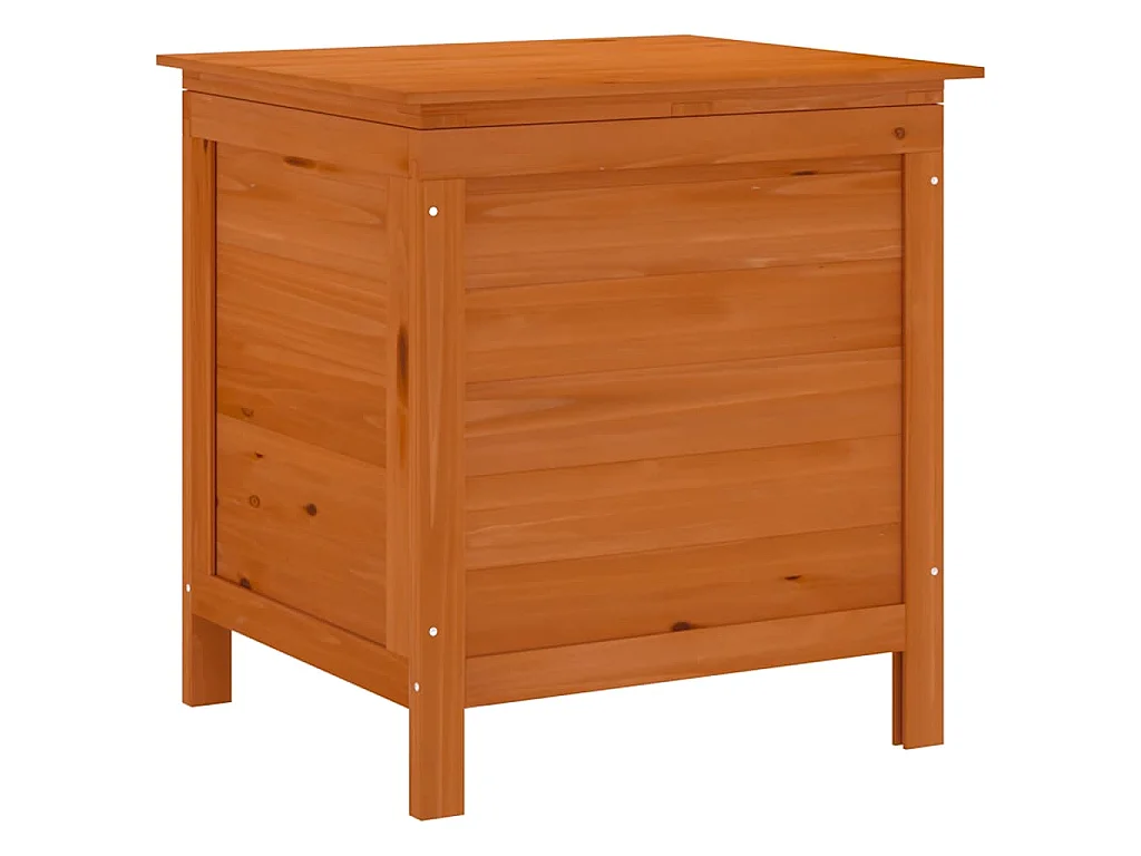 Caixa de arrumação p/ jardim 50x49x56,5cm abeto maciço castanho