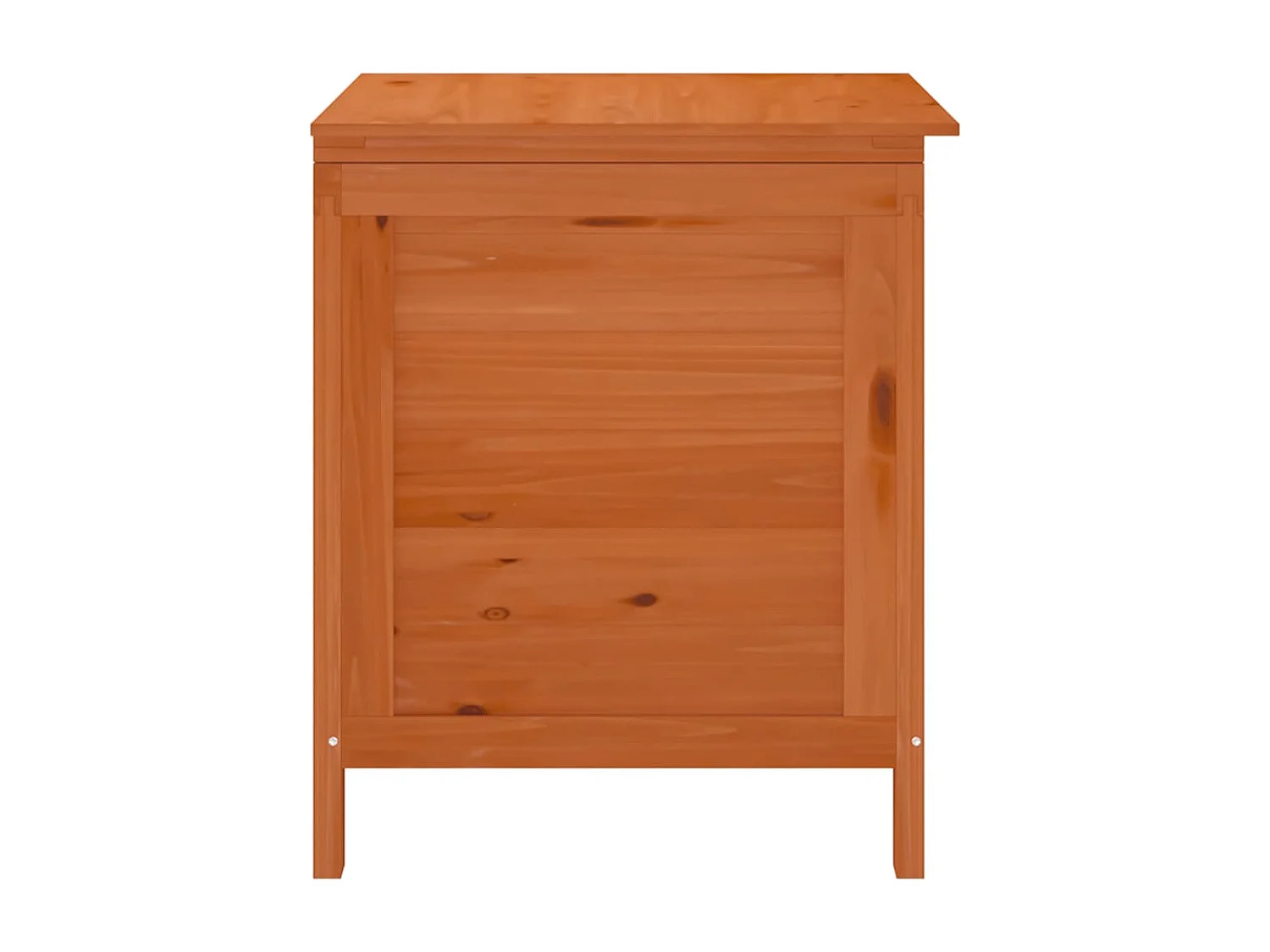 Caixa de arrumação p/ jardim 50x49x56,5cm abeto maciço castanho