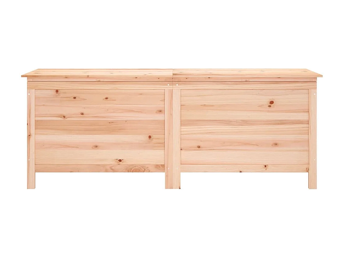 Boîte de rangement de jardin 150x50x56,5 cm bois massif sapin