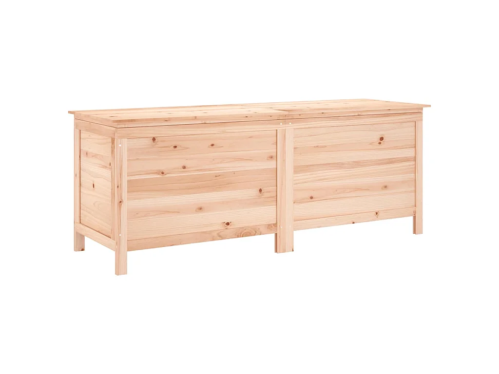 Arcón de jardín madera maciza abeto 150x50x56,5 cm