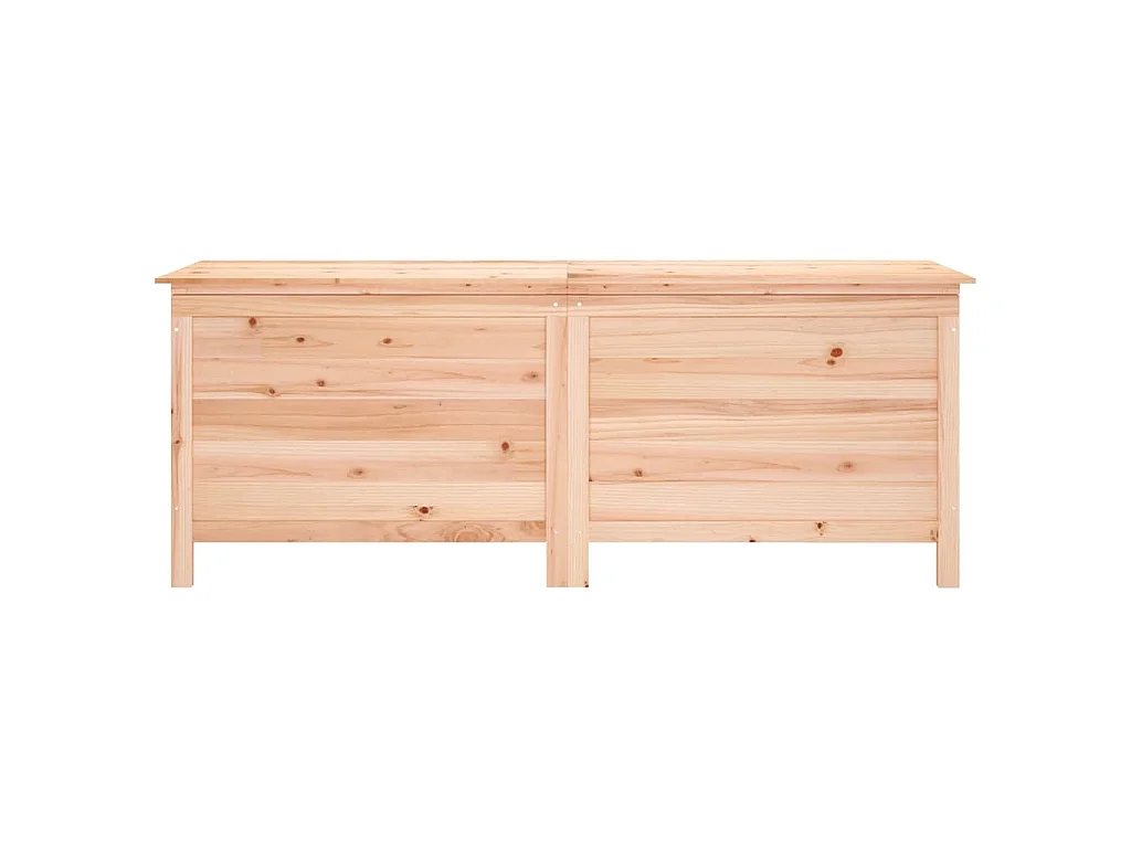 Arcón de jardín madera maciza abeto 150x50x56,5 cm