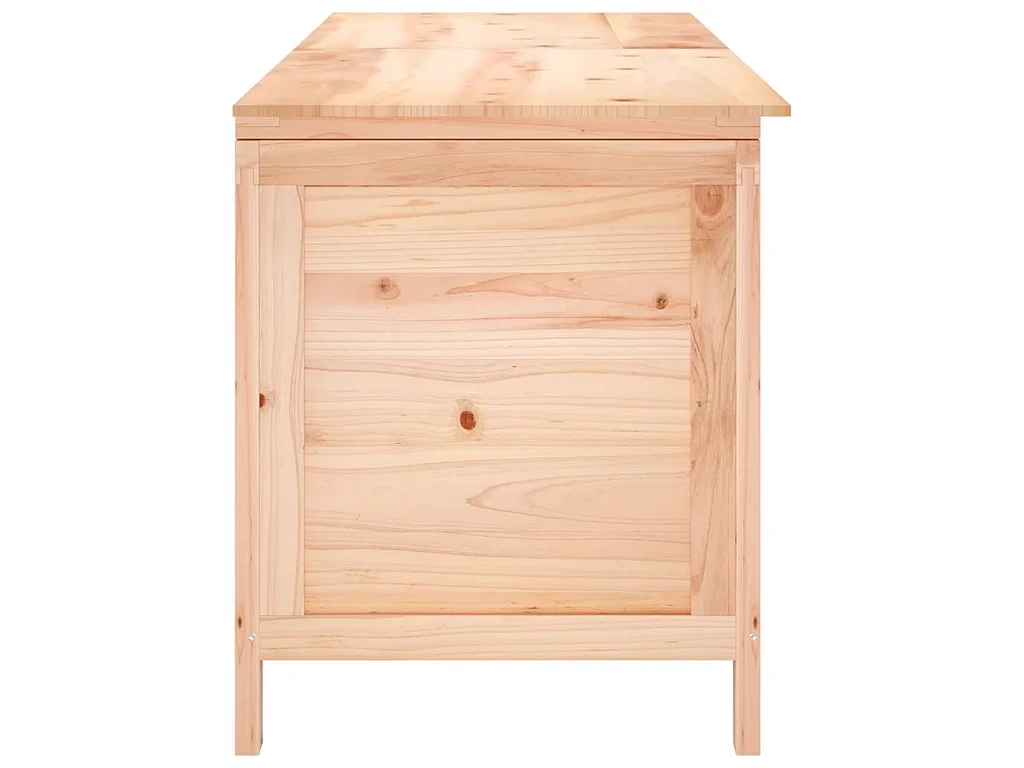 Arcón de jardín madera maciza abeto 150x50x56,5 cm