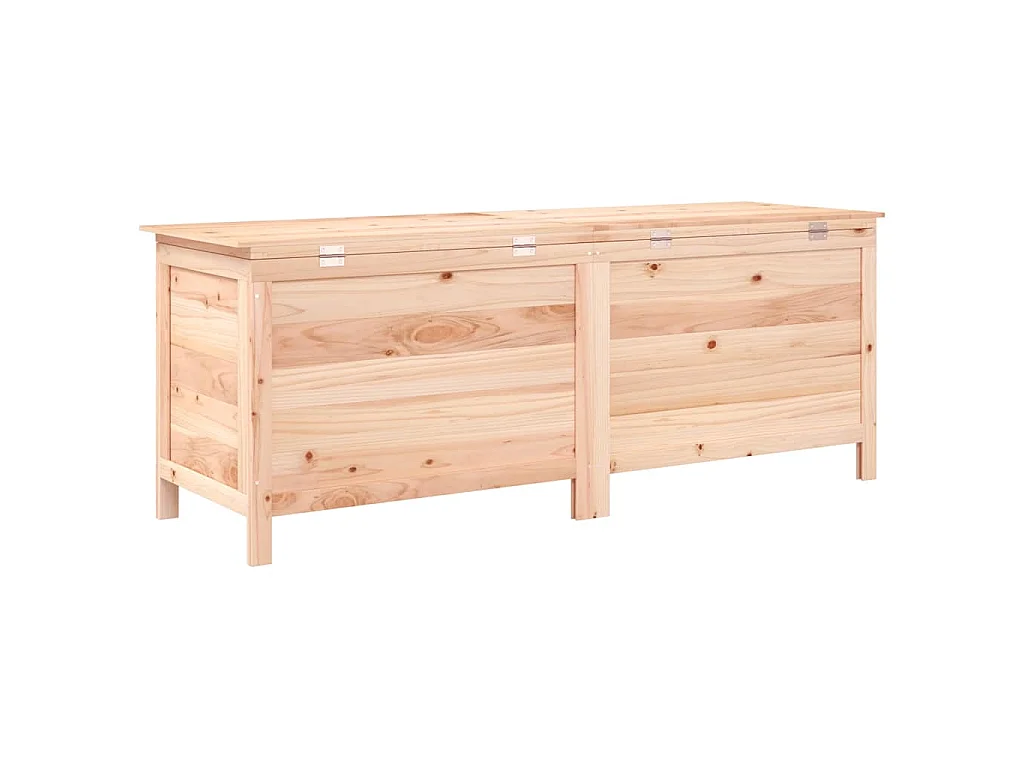 Arcón de jardín madera maciza abeto 150x50x56,5 cm