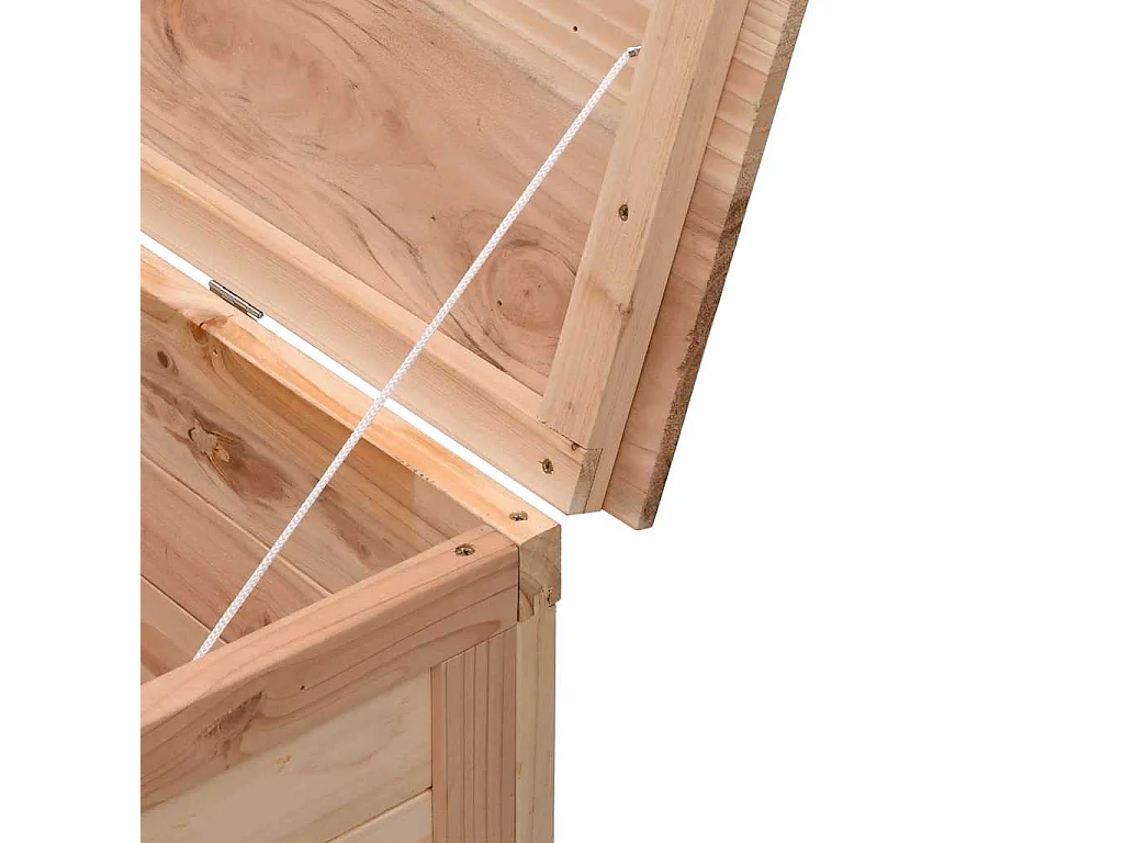 Arcón de jardín madera maciza abeto 150x50x56,5 cm