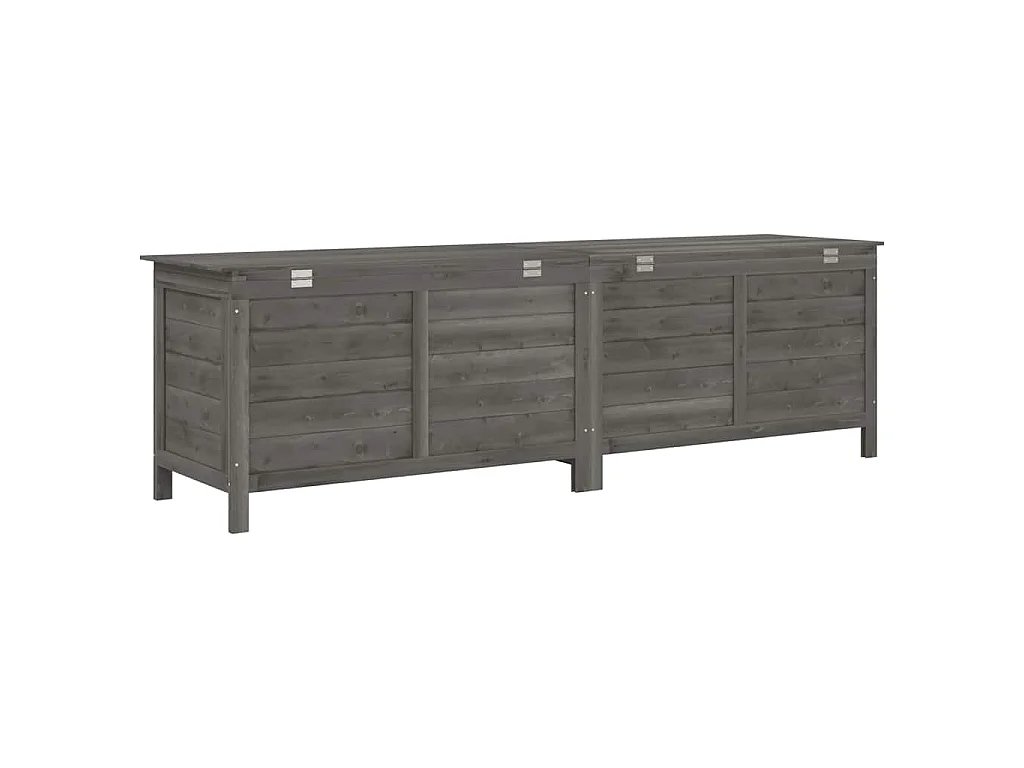 Tuinbox 198,5x50x56,5 cm massief vurenhout antracietkleurig
