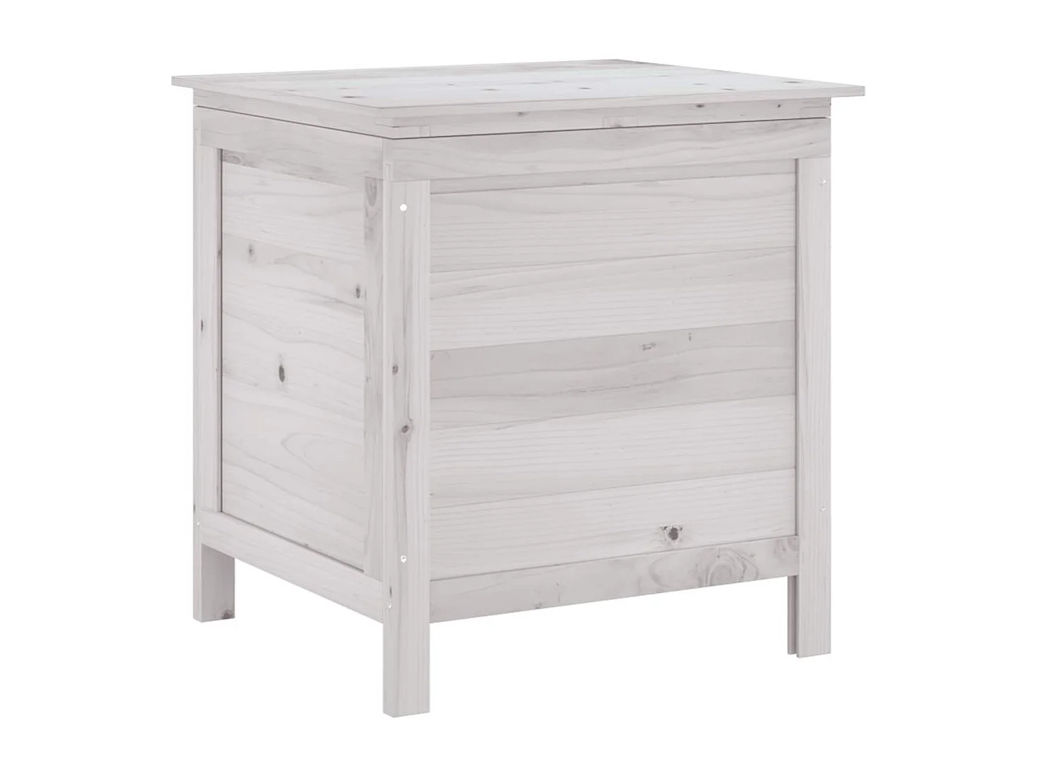 Tuinbox 50x49x56,5 cm massief vurenhout wit